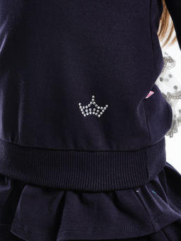 Толстовка для девочки UD 1983 т.синий - Mini maxi фото 4