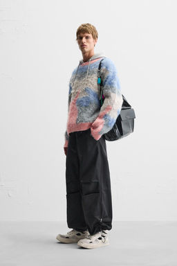 TEXTURED COLOUR BLOCK SWEATER - Zara фото 4