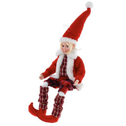 Игрушка набивная "Эльф", L15 W10 H60 см, 2в.