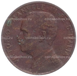 Монета 1 чентезимо 1914 года Италия