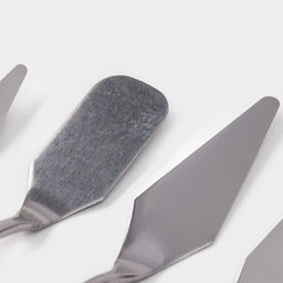 Лопатки - мастихины кондитерские Доляна, 22?2?1.5 см, набор 5 шт., нержавеющая сталь, коричневые  фото 4