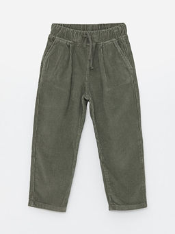 Rahat Kal?p Beli Lastikli Kadife Erkek ?ocuk Pantolon