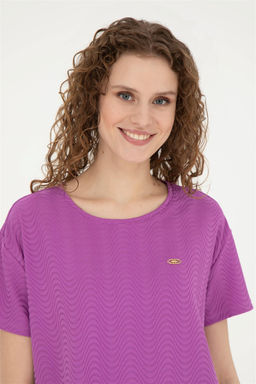 Женская фиолетовая футболка - U.s. polo assn фото 2
