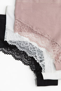 MAMA Pack de 5 bragas Hipster de algodon y encaje - H&m фото 2