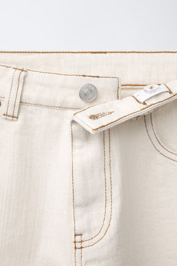 JEANS BAGGY ESTRUCTURA / Crudo - Zara фото 4