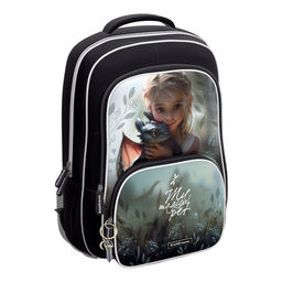 Цена за 1 шт. Ученический рюкзак ErichKrause ErgoLine® 20L Magic Pet