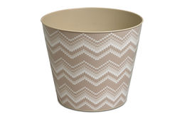 Кашпо круглое 3,3л Миссони Этника с декором с поддоном арт.381331 - Полимербыт фото 4