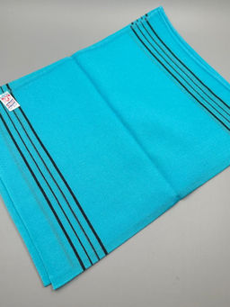 Bath Towel Мочалка-полотенце для душа с пилинг-эффектом / Long Exfoliating Towel, голубой