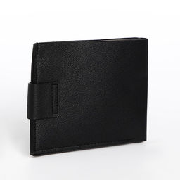 Портмоне мужское на магните, отдел для купюр, для карт, чёрное