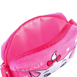 Сумка детская для девочки через плечо, плюшевая, 12×15×3 см, Коты Аристократы