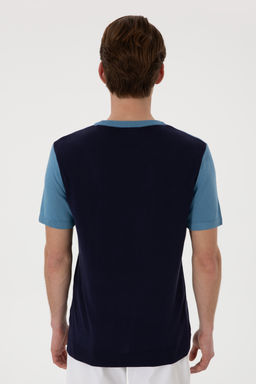 Erkek Slim Fit Bisiklet Yaka Lacivert Ti__rt Sepette S_rpriz _ndirim - U.s. polo assn фото 12