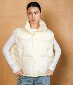 Жилет #КТ6997, светло-жёлтый