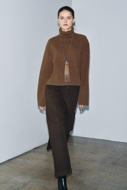 95% WOOL HIGH NECK JUMPER - Zara фото 8