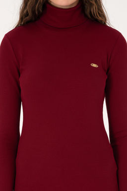 Kad_n Bordo Sweatshirt Sepette S_rpriz _ndirim - U.s. polo assn фото 6
