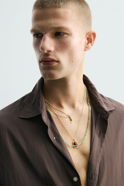 CAMISA RELAXED FIT FLUIDA / Marr?n - Zara фото 5
