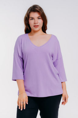 Футболка женская из вискозы Марина лила - Амадэль фото 2