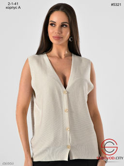 Жилет женский на пуговицах