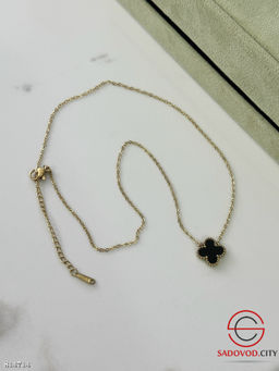 Цепочка на шею в виде клевера