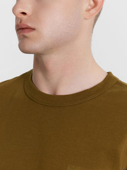 Футболка мужская хаки с вышивкой на груди - Mark formelle фото 4