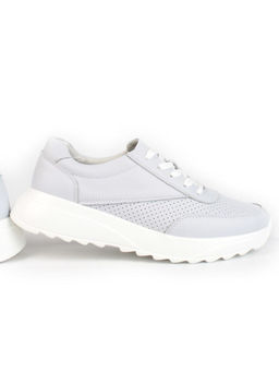 05-SD2-3D GRAY/PURPLE Кроссовки женские (натуральная кожа)
