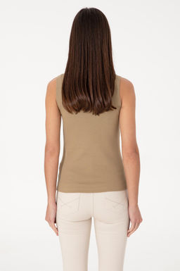 Kad_n Haki Kolsuz Bisiklet Yaka Basic Ti__rt Sepette S_rpriz _ndirim - U.s. polo assn фото 5