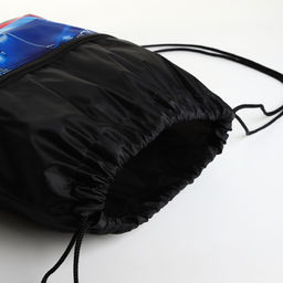 Мешок для обуви, 34*0,1*45, отд на молнии, отд на стяжке, черный - Simaland фото 3