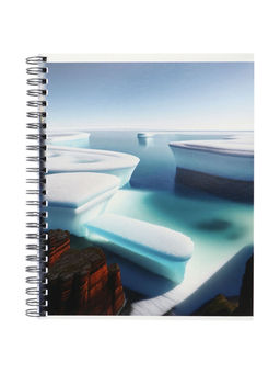 Тетрадь 96 листов в клетку «Космический пейзаж», на гребне, МИКС