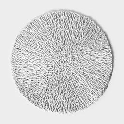 Подставки под кружку Доляна «Соломка», 4 шт., d=10 см, серебряные