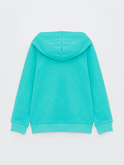 Kap??onlu Bask?l? Uzun Kollu Erkek ?ocuk Sweatshirt - Waikiki фото 2