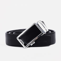 Ремень мужской, ширина 3,5 см, автомат, пряжка металл, цвет чёрный