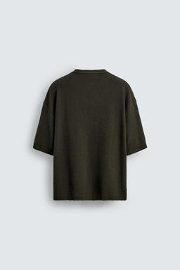 CONTRAST PRINT KNIT T-SHIRT - Zara фото 8
