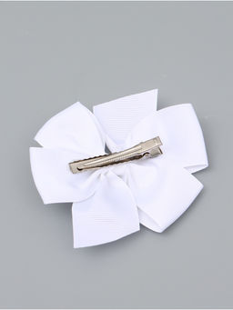 Бант для волос на заколке белый, Принцессы