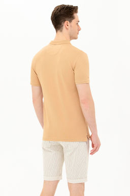 Мужская футболка Camel Polo Neck Basic - U.s. polo assn фото 6