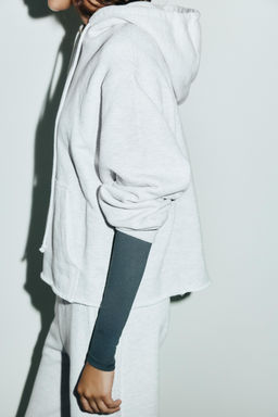 BELTED STRAIGHT-LEG FLEECE TROUSERS - Zara фото 4
