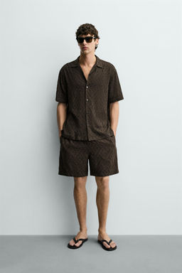 GEOMETRIC JACQUARD SHIRT - Zara фото 8