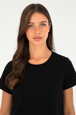 Женская черная базовая футболка Неожиданная скидка в корзине - U.s. polo assn фото 2