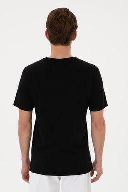 Erkek Regular Fit Bisiklet Yaka Siyah Ti__rt Sepette S_rpriz _ndirim - U.s. polo assn фото 5