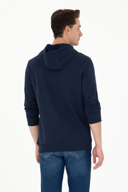 U. S. Polo Assn / Мужской темно-синий базовый свитшот - U.s. polo assn фото 19