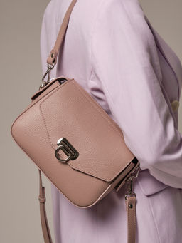 Сумка кожаная через плечо Azaro 3684 фруктовый мусс