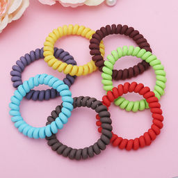 Цена за 6 шт. Резинка для волос пружинка Матовая микс - Simaland фото 2