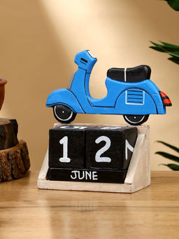 Календарь настольный Мопед, 145.514 см, дерево, синий