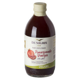 Уксус De Nigris гранатовый нефильтрованный Organic 500 мл, стекло, Италия