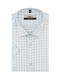 Сорочка мужская короткий рукав GREG 235/107/8739/Z STRETCH  фото 3