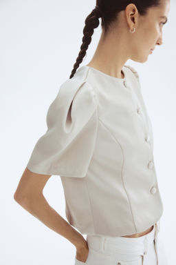 Blusa con manga puffy - H&m фото 2
