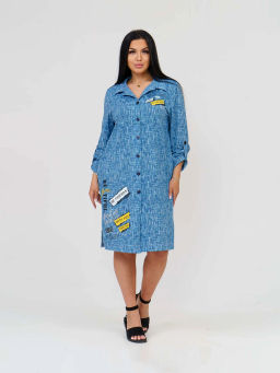 Туника женская, цвет синий