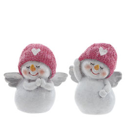 Фигурка декоративная "Снеговик", L6 W3,5 H7 см, 2в.