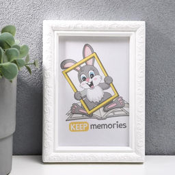 Цена за 2 шт. Фоторамка для фото 10×15 см Keep memories, Thea, белый, (пластиковый экран)