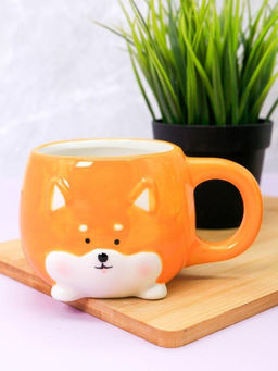 Кружка керамическая Corgi, orange, 450 мл