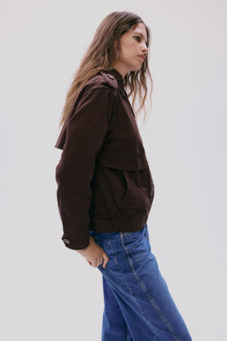 Chaqueta de sarga con cuello camisero - H&m фото 6