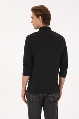 Erkek Siyah Basic Sweatshirt - U.s. polo assn фото 5